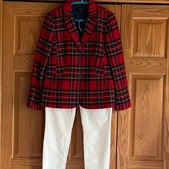 TALBOTS - Shetland Wool Blazer - Plaid -- Excellent Condition - Picture 14 of 14